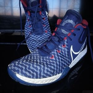 Men's Blue Patterned Sneakers